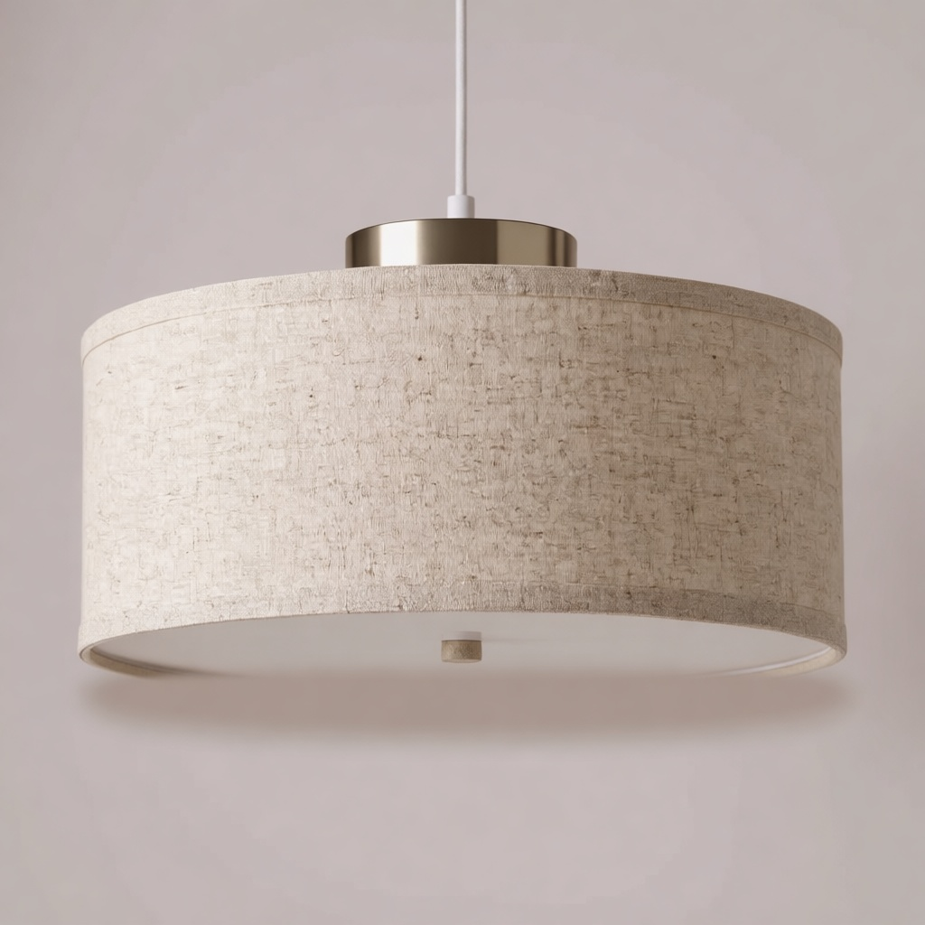 Woven Linen Ceiling Lamp
