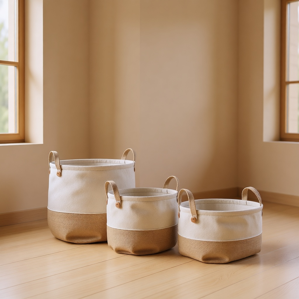 Jute Storage Basket Set