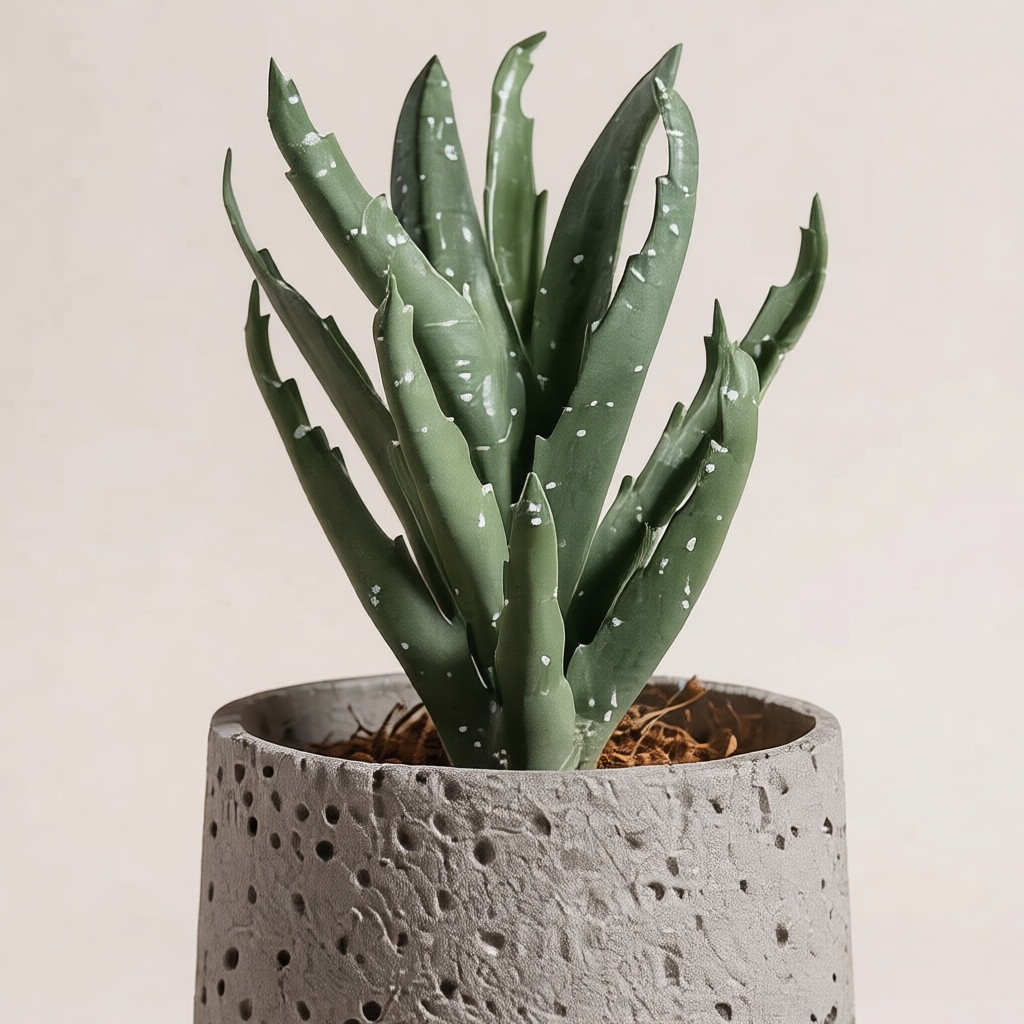 Concrete Plant Pot with Tray