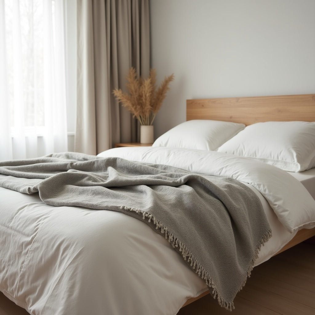 Cenere Herringbone Throw