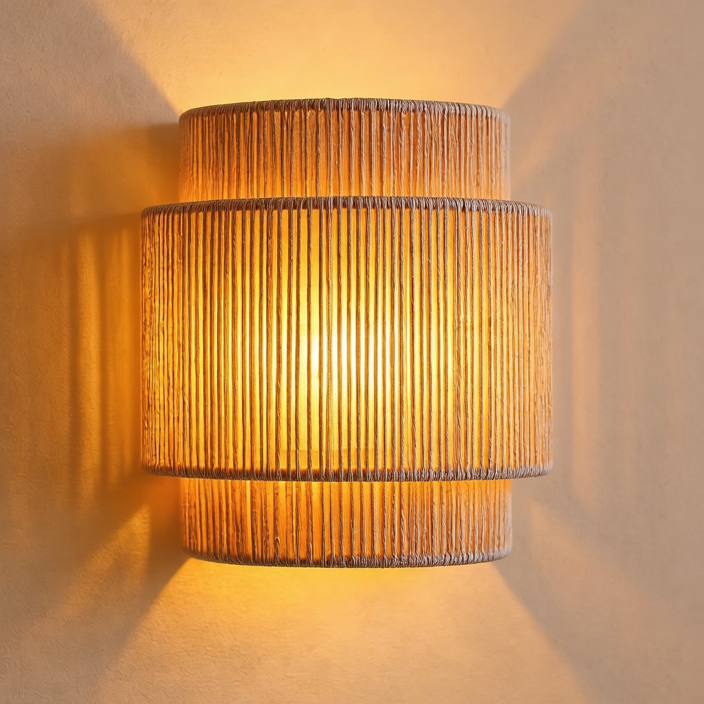 Hand-Knotted Rope Wall Light
