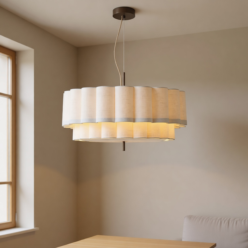 Wabi-Sabi Linen Chandelier