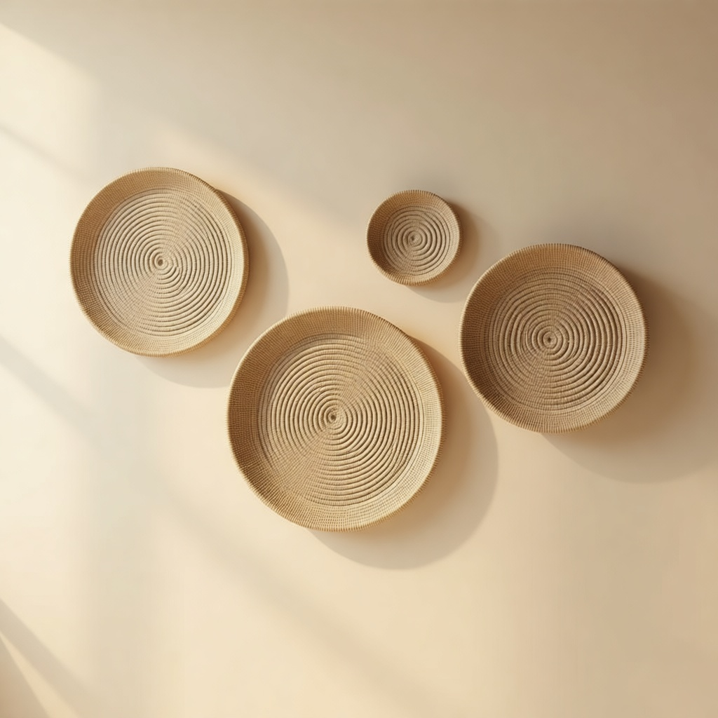 Rattan Wall Disc Trio