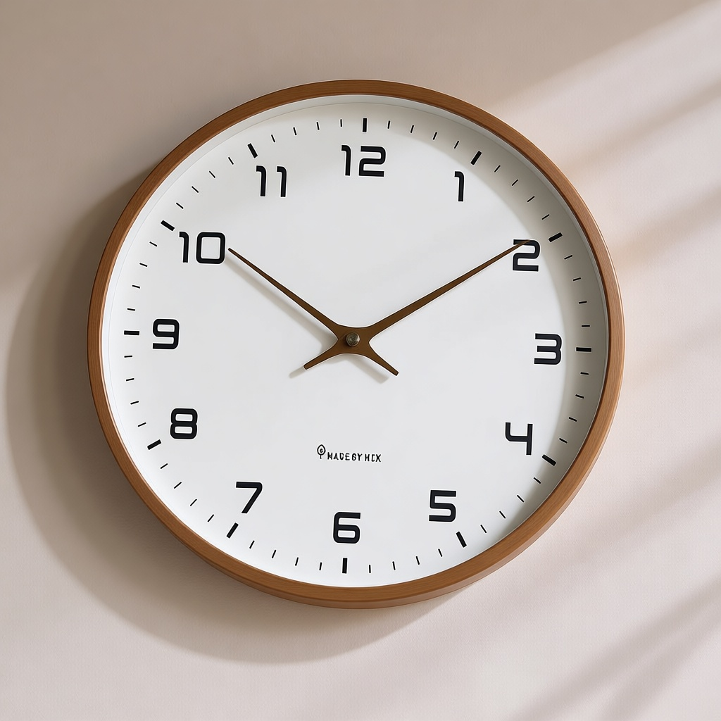 Scandinavian Wood Rim Clock