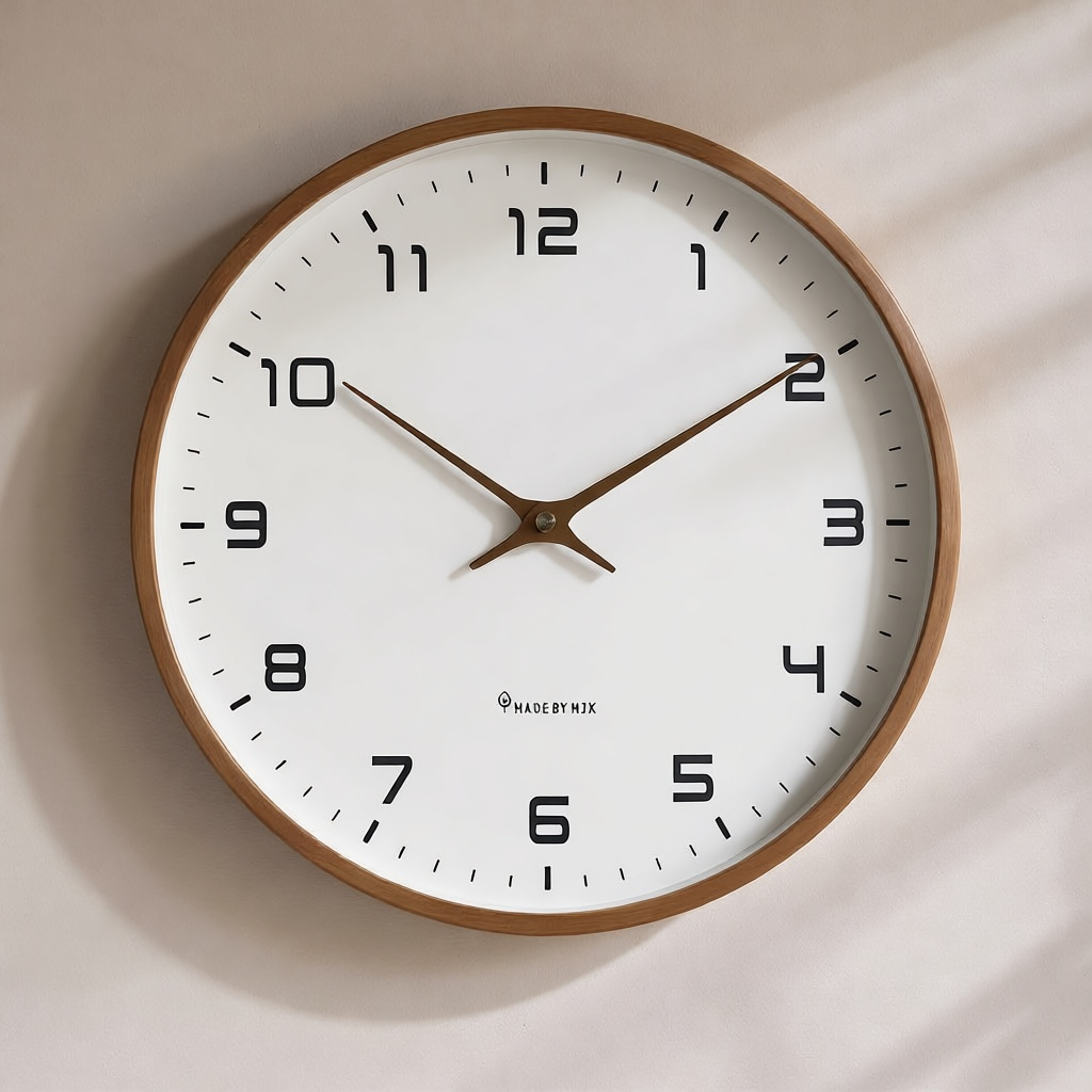 Scandinavian Wood Rim Clock