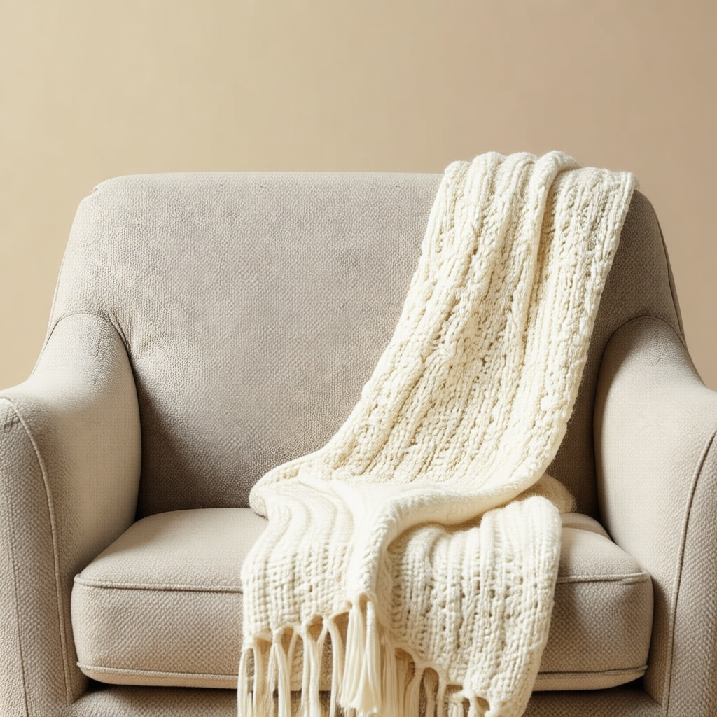 Pointelle Knit Throw