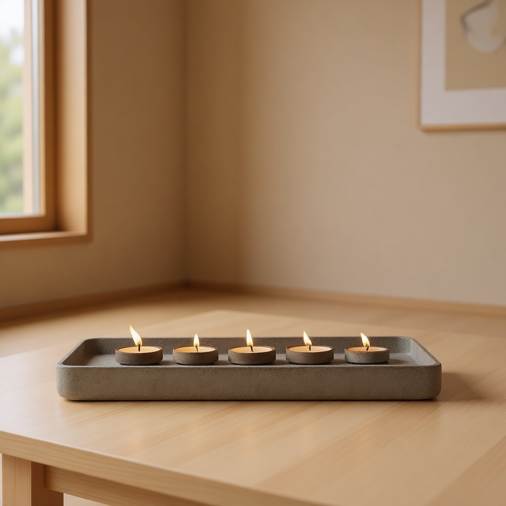 Wooden Tealight Tray