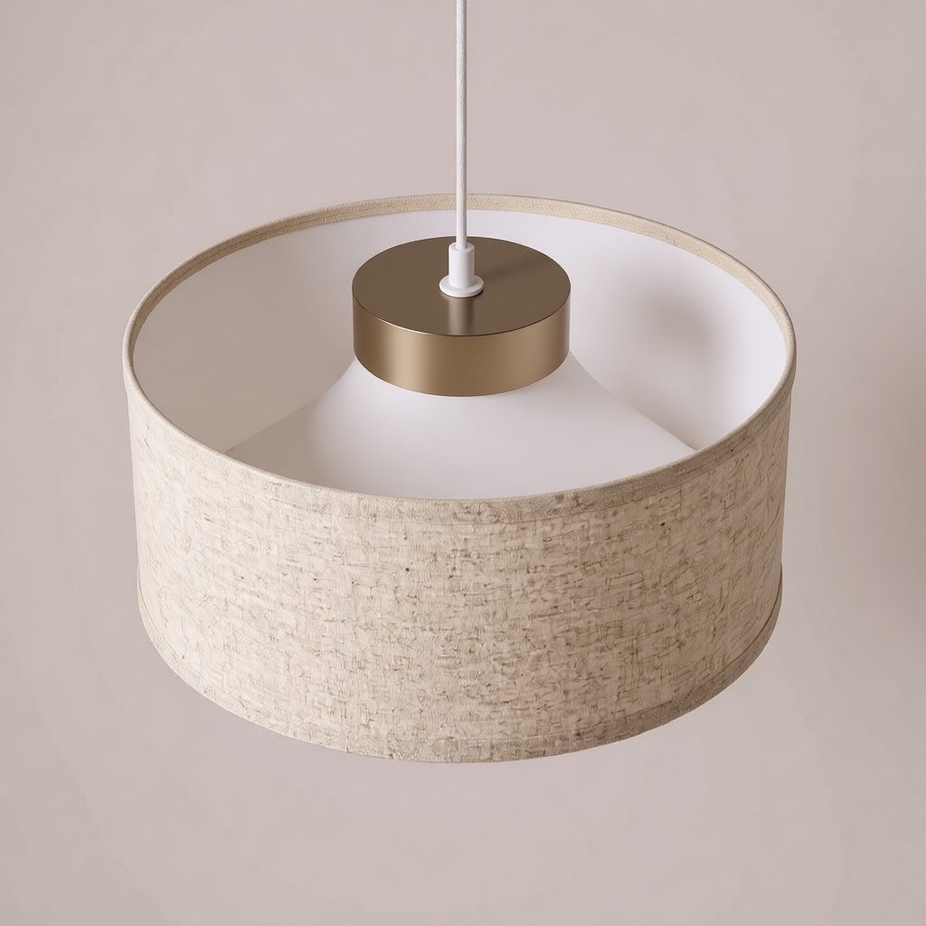 Woven Linen Ceiling Lamp
