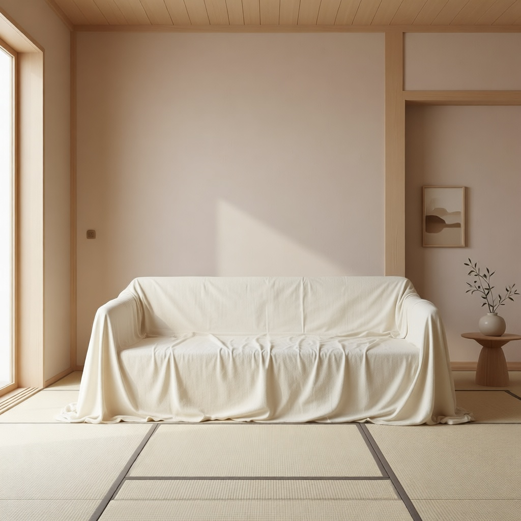 Washed Linen Sofa Cover