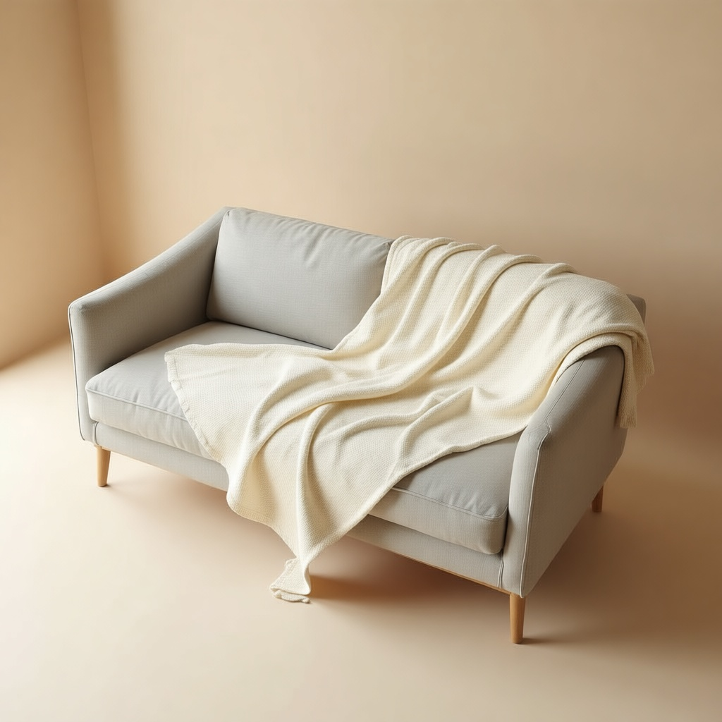 Waffle Sofa Throw Cover