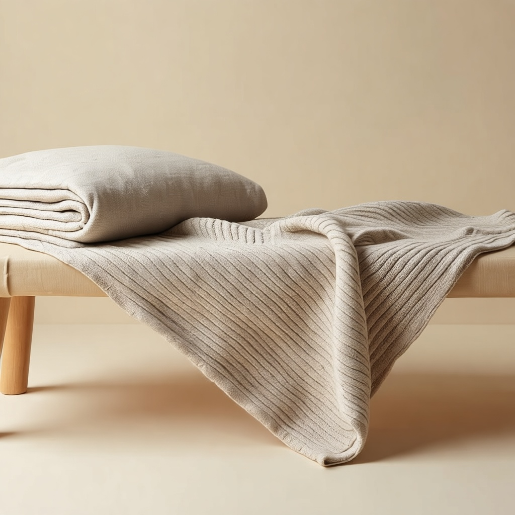 Ribbed Cotton Throw