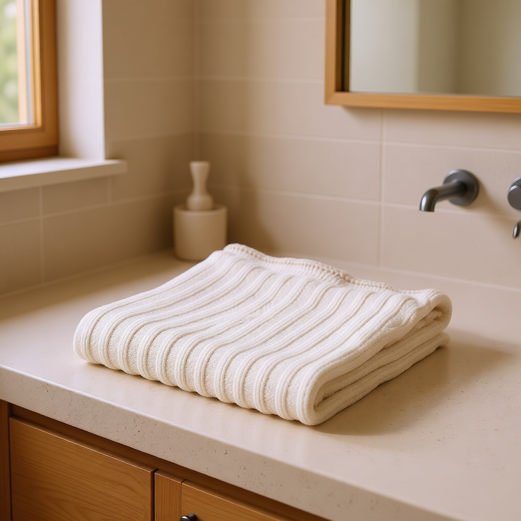Nube Ribbed Hand Towel