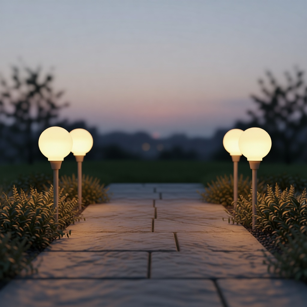 Solar Stake Light Set