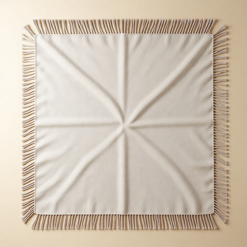 Fringed Linen Throw shown in full