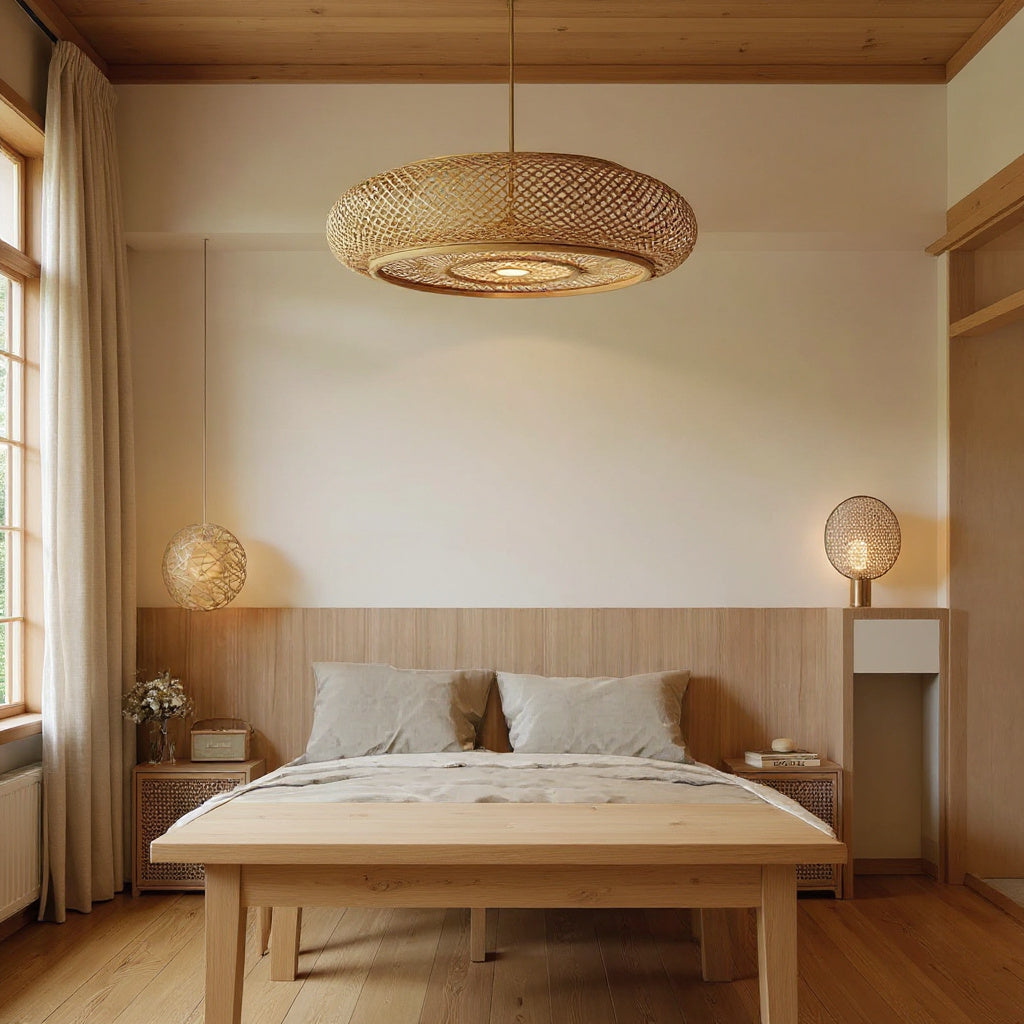 Bamboo Three-Light Chandelier