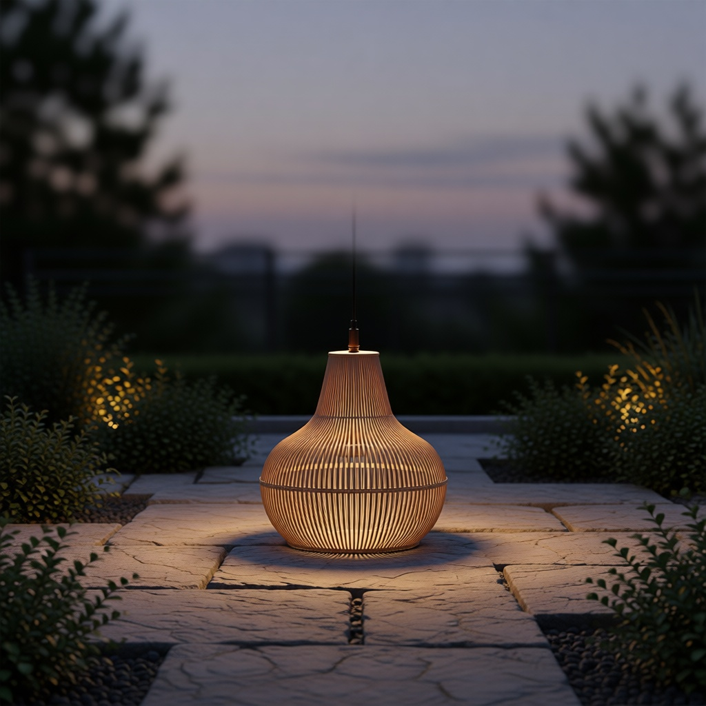 Rattan Outdoor Pendant