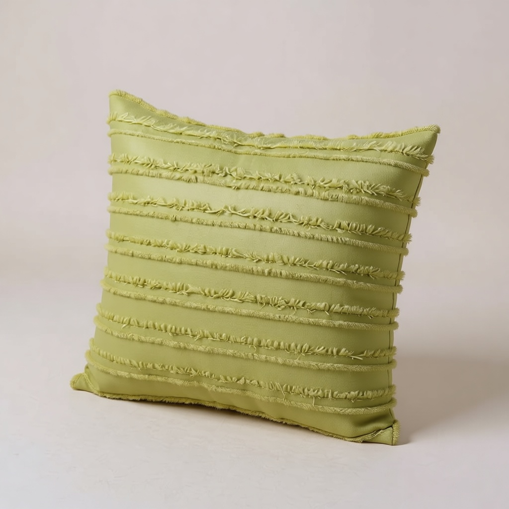 Tufted Fringe Cushion Cover
