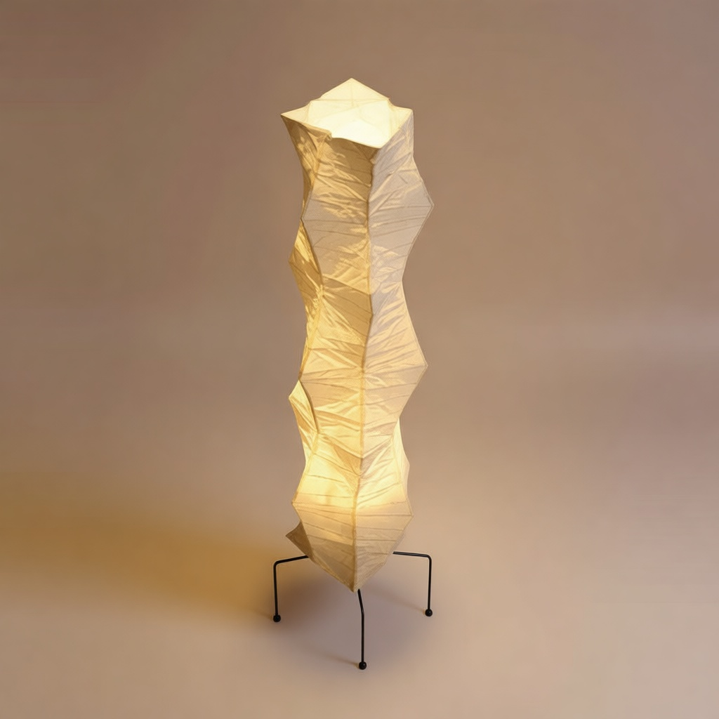 Sculptural Paper Floor Lamp