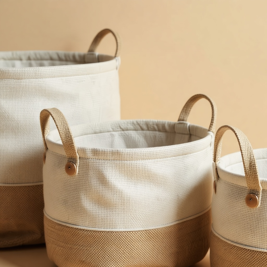 Jute Storage Basket Set