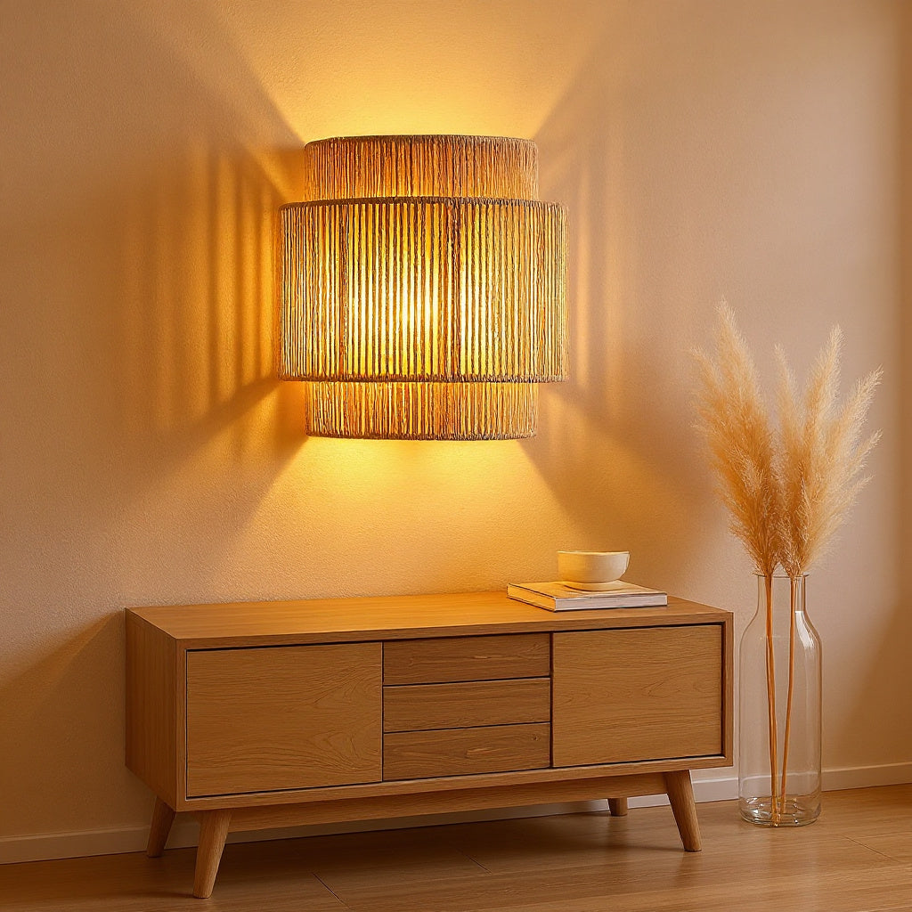 Hand-Knotted Rope Wall Light