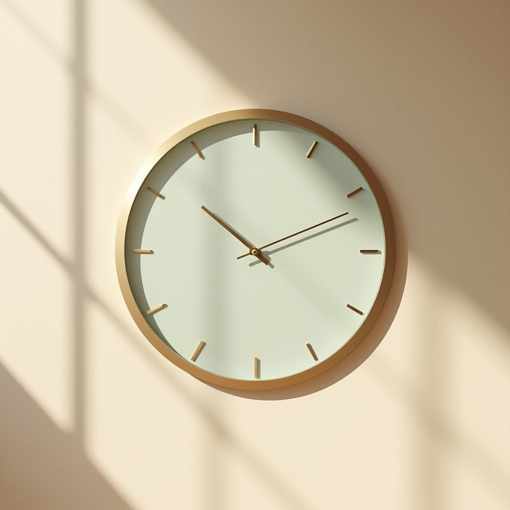 Vetro Glass Face Clock