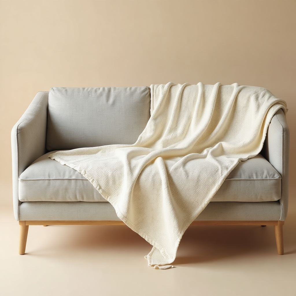 Waffle Sofa Throw Cover