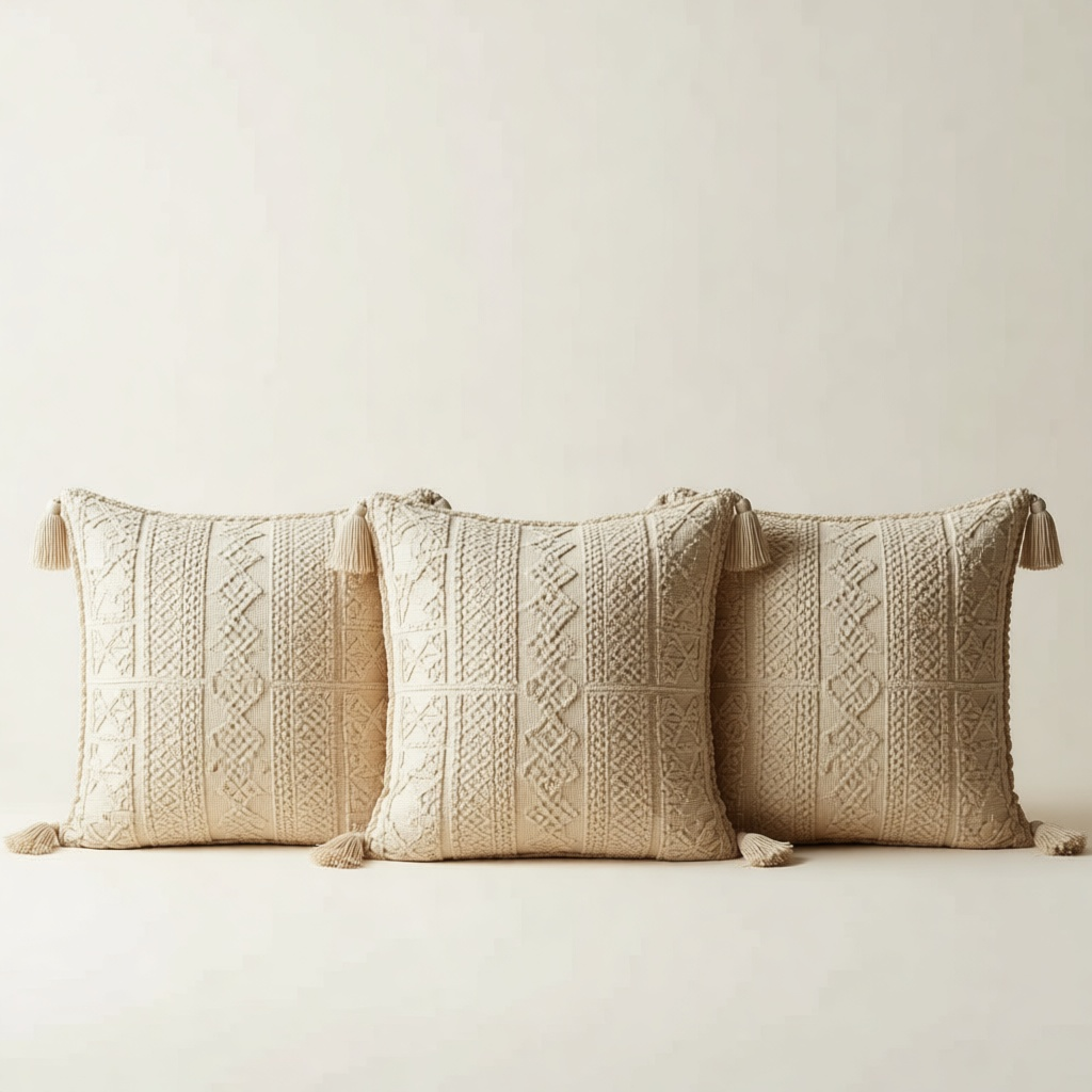 Washed Linen Cushion shown in full
