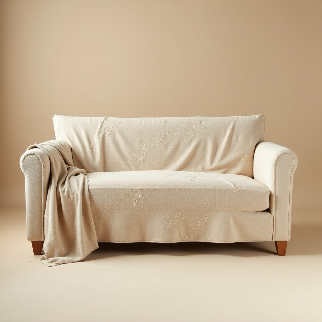 Chenille Geometric Sofa Throw Cover
