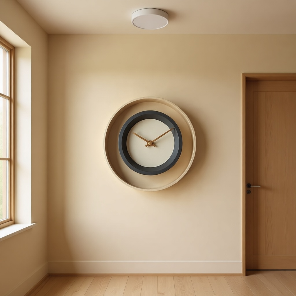Doppio Double Ring Clock