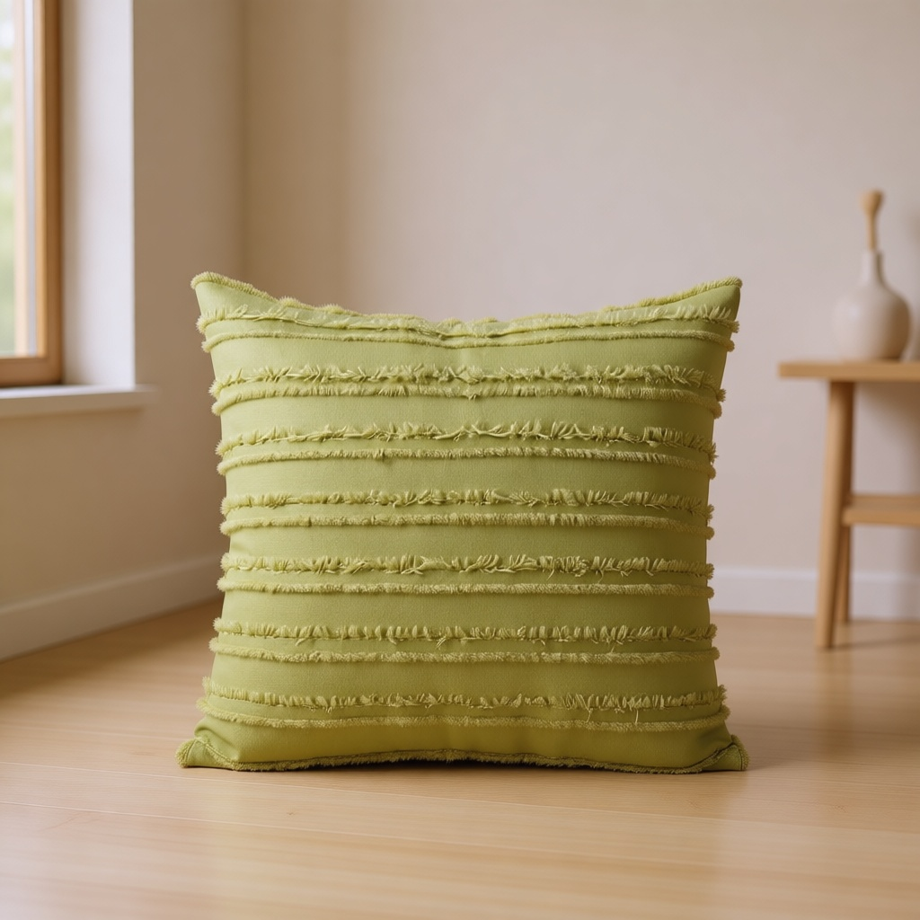 Tufted Fringe Cushion Cover