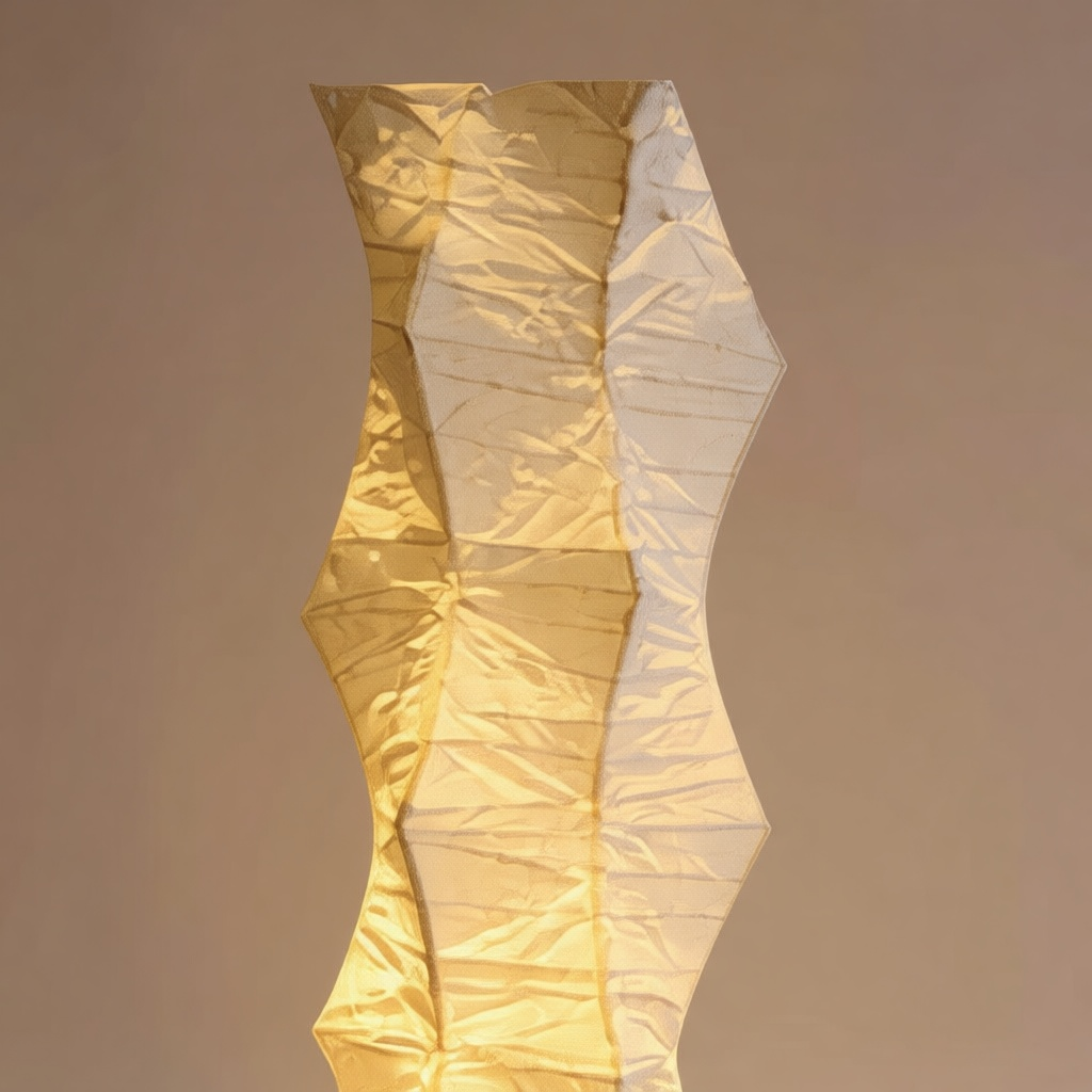 Sculptural Paper Floor Lamp