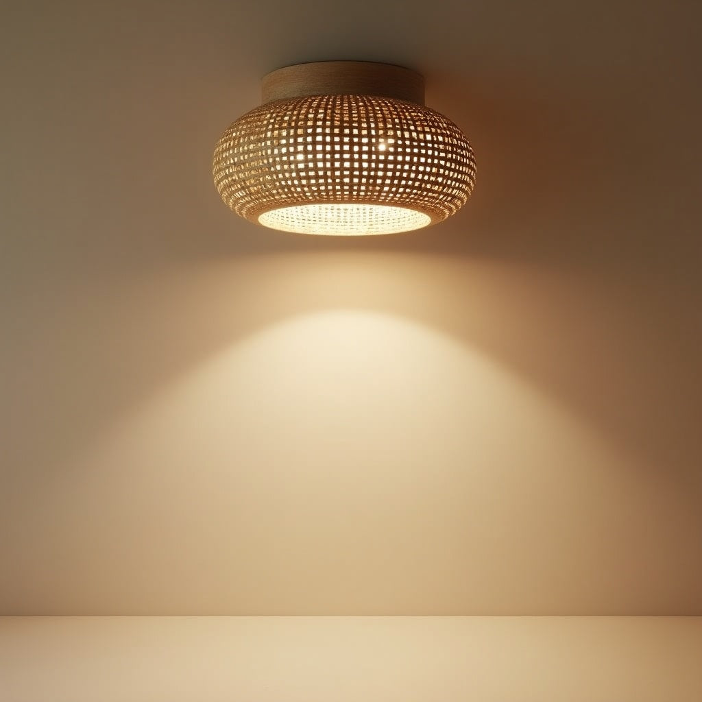 Nido Woven Flush Light