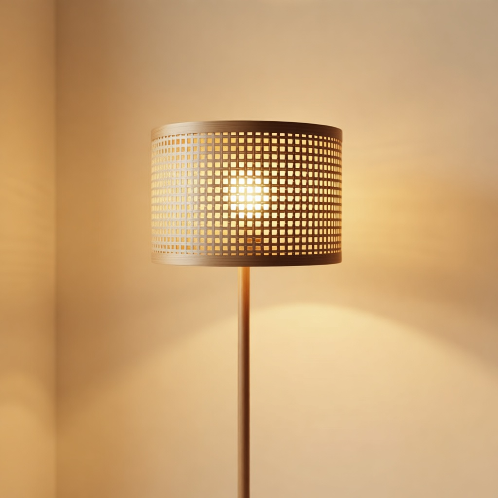 Cesto Rattan Floor Lamp