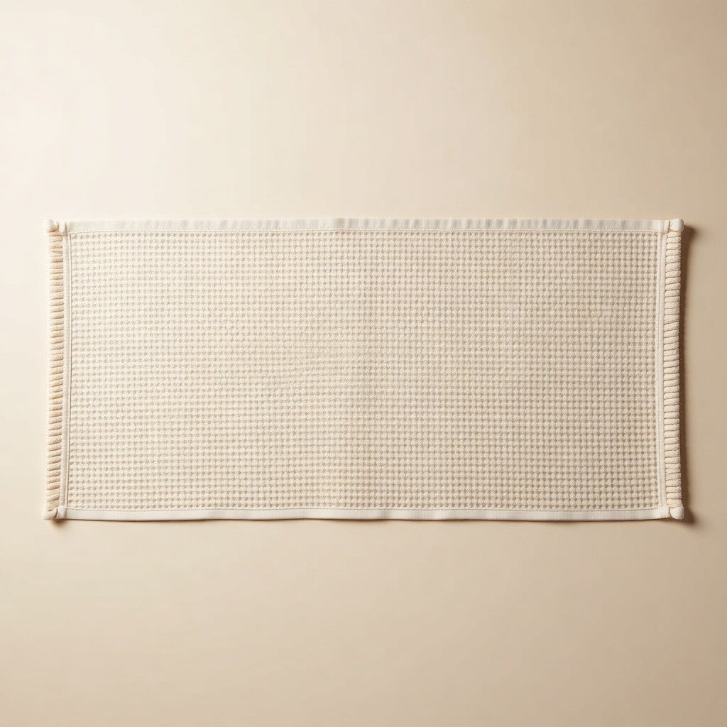 Lino Waffle Bath Towel shown in full