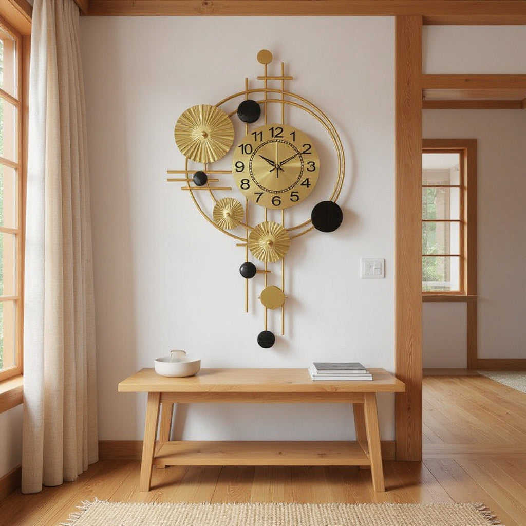 Wrought Iron Wall Clock