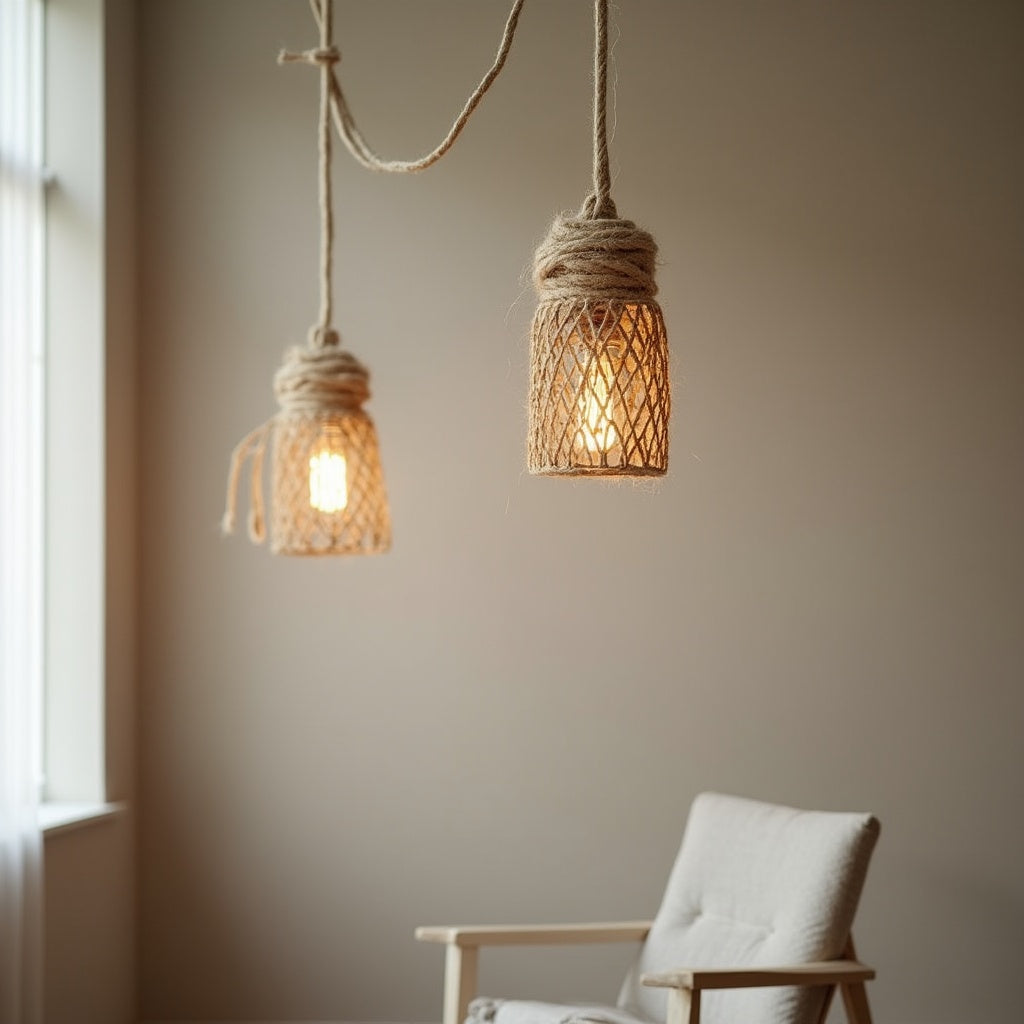 Nodo Knotted Rope Pendant