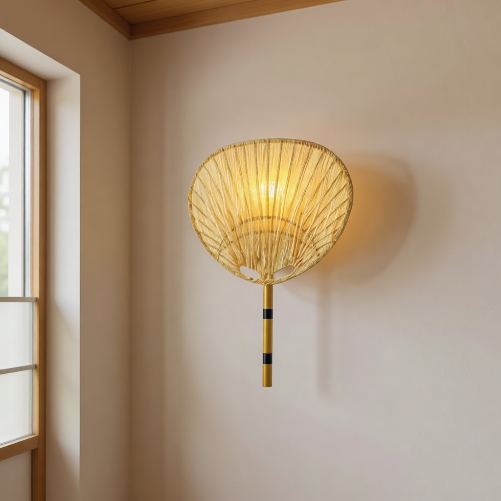 Wabi-Sabi Fan Wall Light
