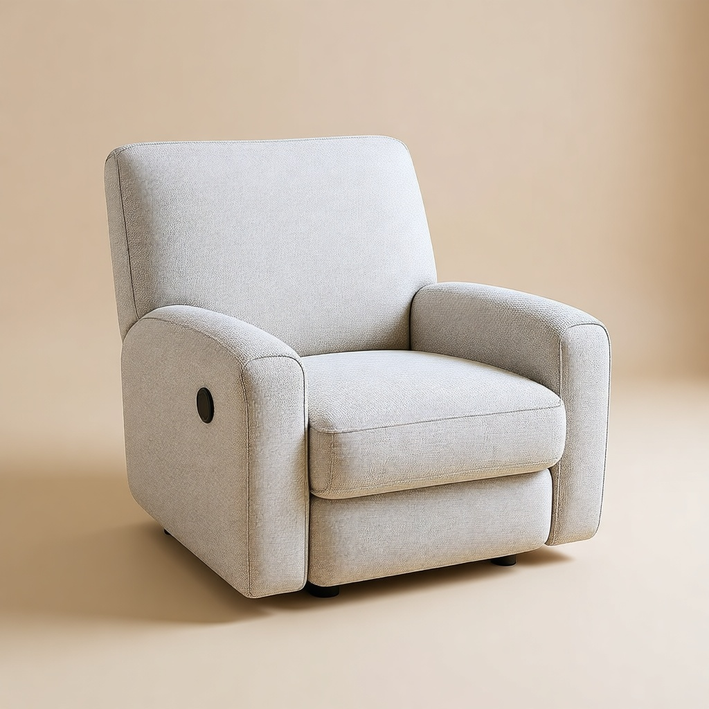 Stretch Linen-Look Armchair Cover
