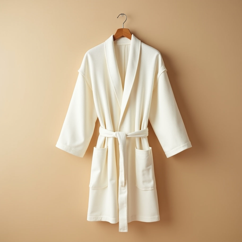 Short Waffle Robe
