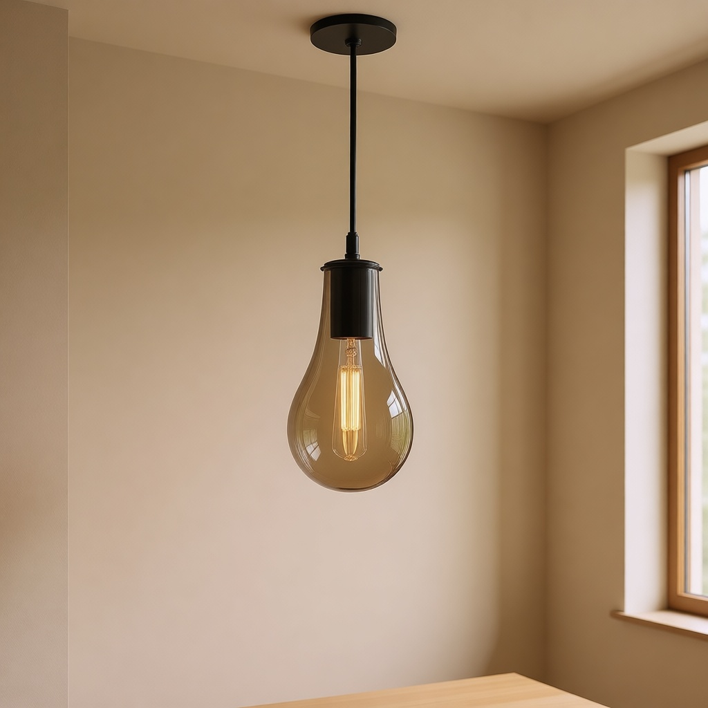 Vetro Smoked Glass Pendant