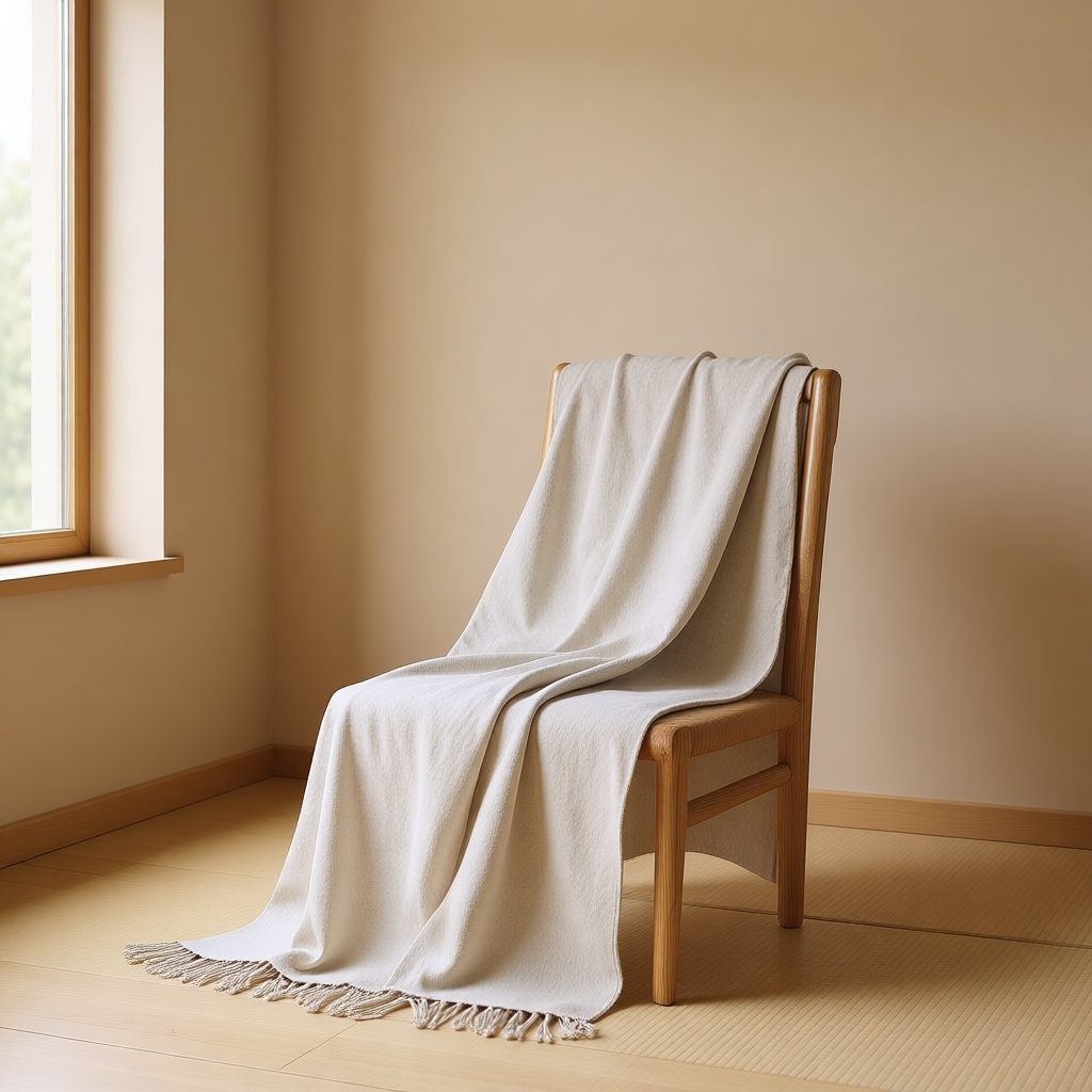 Fringed Linen Throw