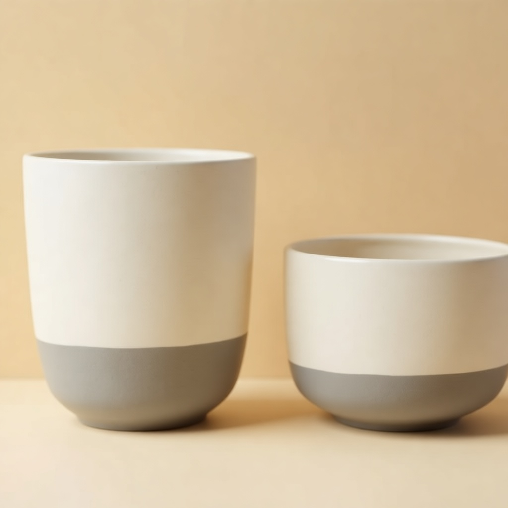Gemella Planter Pair