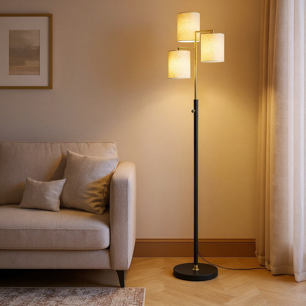 Three-Shade Tree Floor Lamp