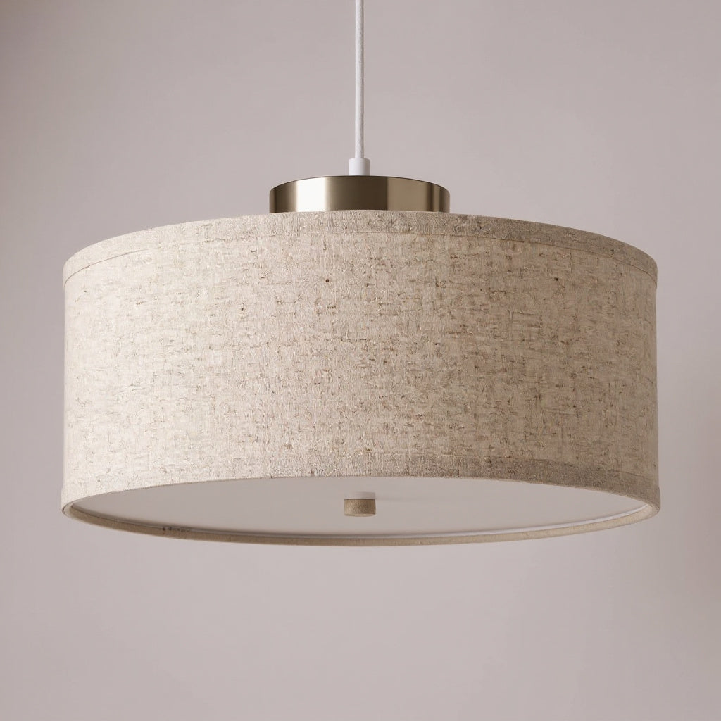 Woven Linen Ceiling Lamp