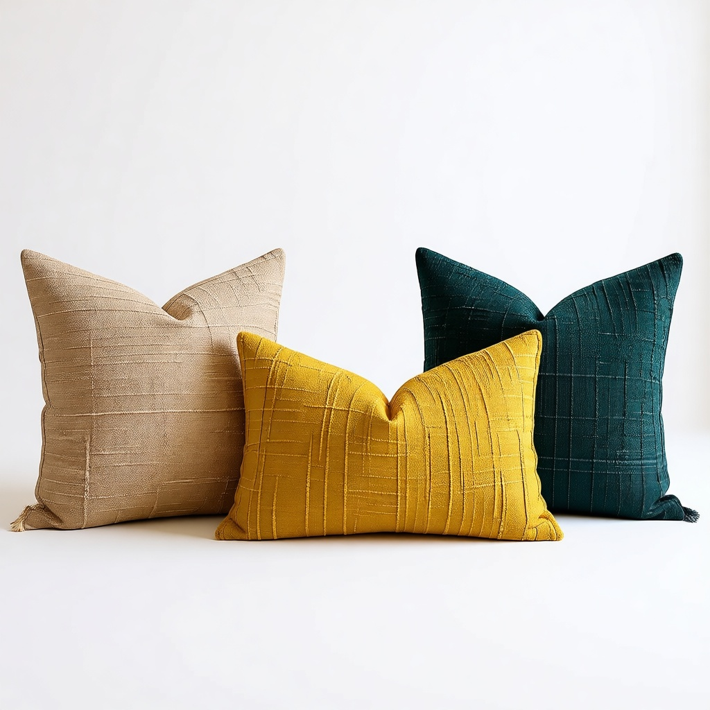Ocra Trio Cushion Set shown in full