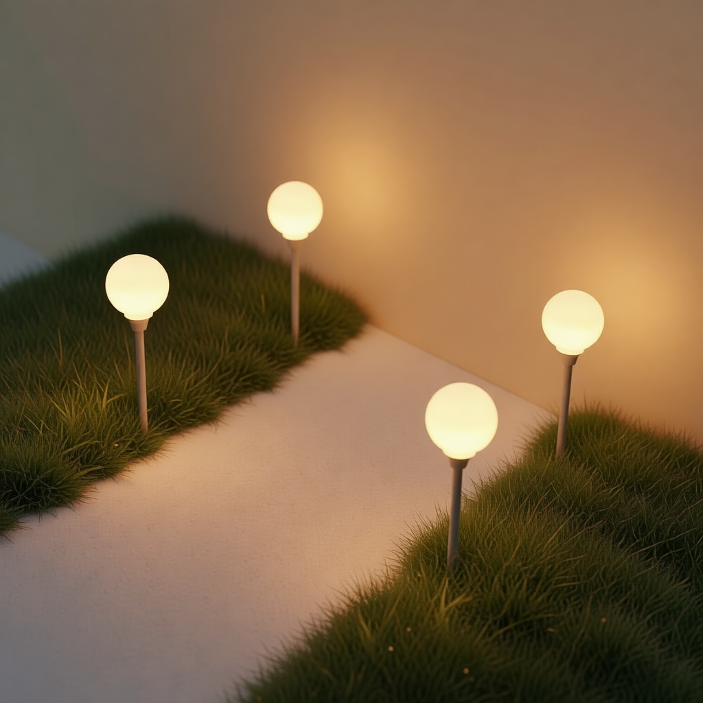 Solar Stake Light Set