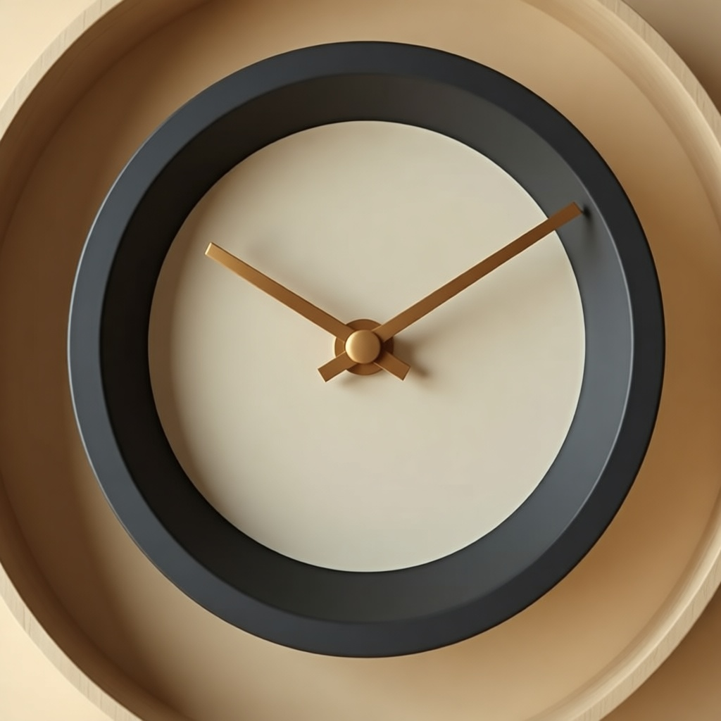 Doppio Double Ring Clock