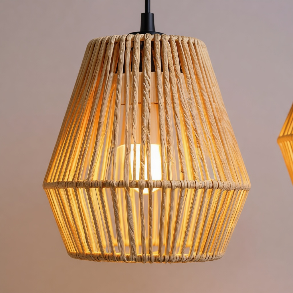Retro Woven Ceiling Lamp