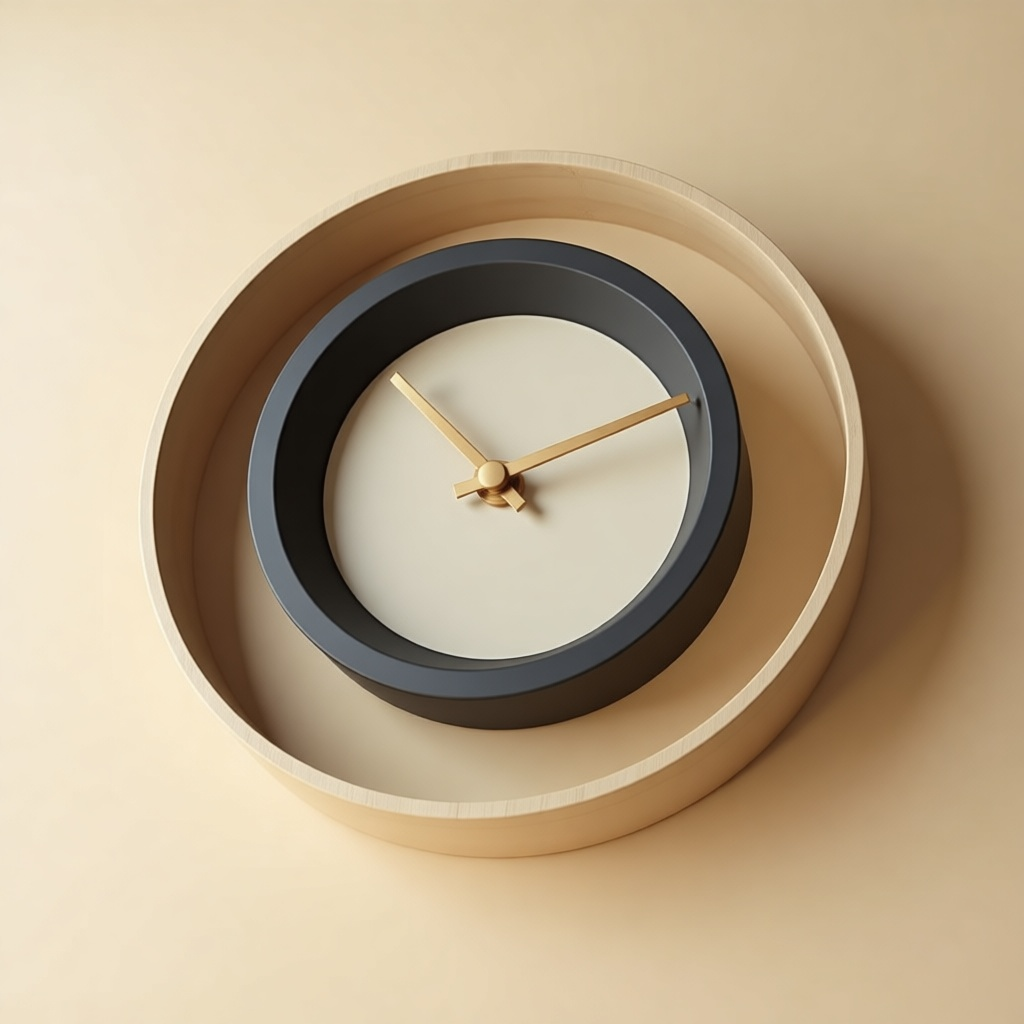 Doppio Double Ring Clock