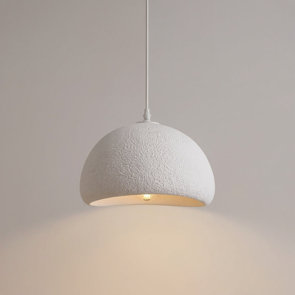 White Dome Pendant Light